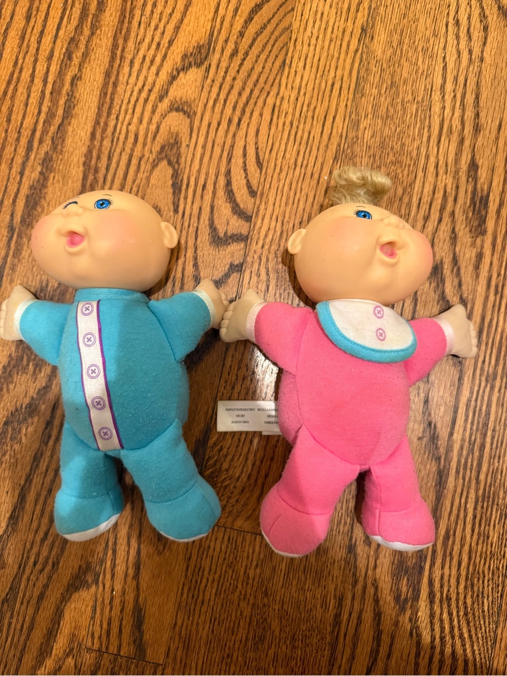 Plush Baby Doll Toy - Pink and Teal Set cabbage patch kids twins